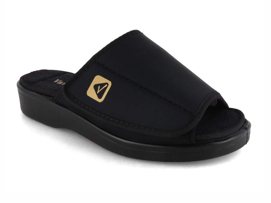 Varomed vital Valetta Pantoffeln, schwarz