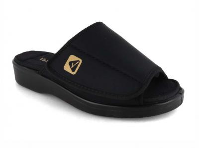Varomed vital Valetta Pantoffeln, schwarz