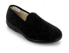 Varomed vital Damen Herren Slipper Simon, schwarz