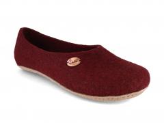 WoolFit� Ballerina Hausschuhe, dark cherry