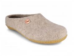 WoolFit� Pantoffel Classic mit Gummisohle, beige