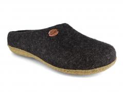 WoolFit� Pantoffel Classic mit Gummisohle, graphit