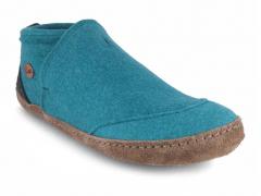 WoolFit� Damen Herren Filz Hausschuh Taiga, t�rkis