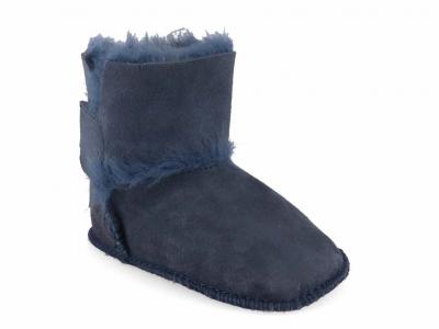 Warmbat Hay Baby Bootie, dk navy