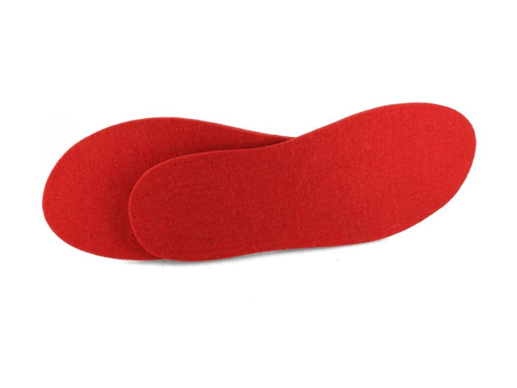 WoolFit� Classic Einlegesohle 7mm, dunkelrot