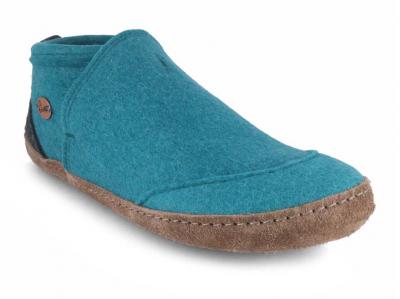WoolFit� Damen Herren Filz Hausschuhe Taiga, t�rkis69,90 