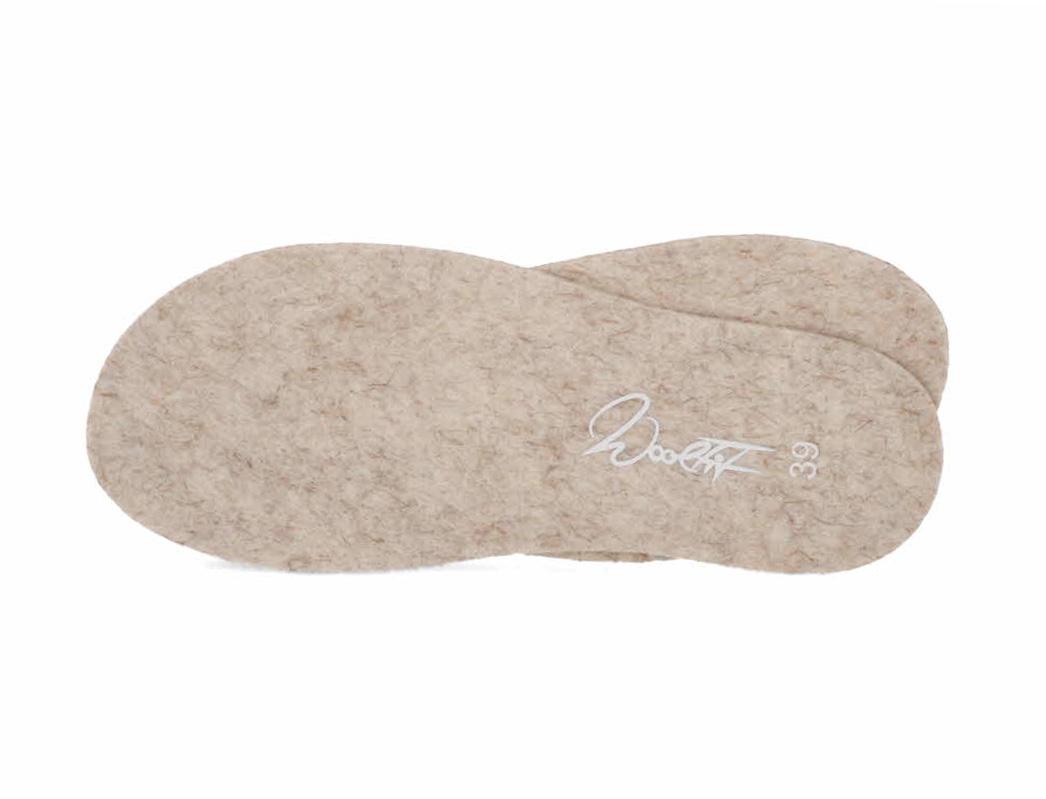 WoolFit� Damen Herren d�nne Filz-Einlegesohle 3mm, beige