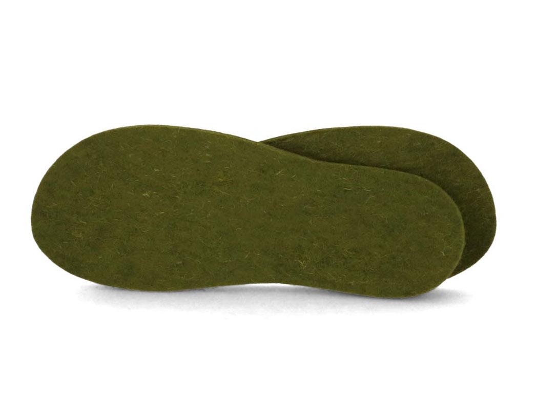 WoolFit� Einlegesohle 5mm dick, grasgr�n
