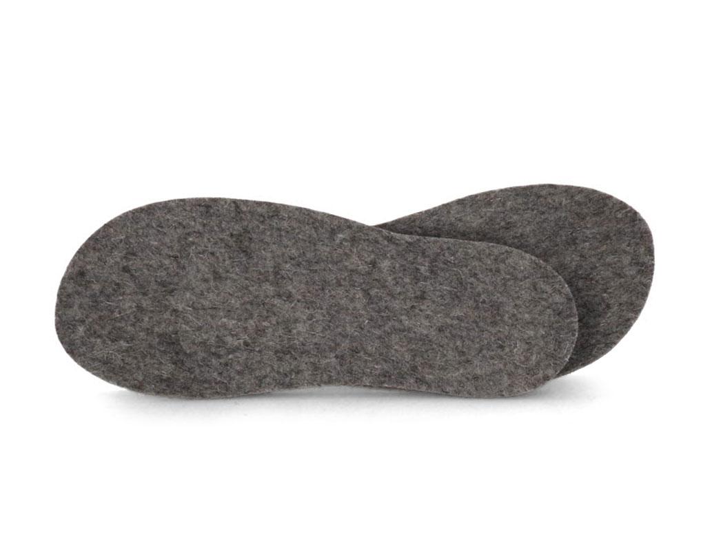 WoolFit� Einlegesohle 5mm dick, steingrau