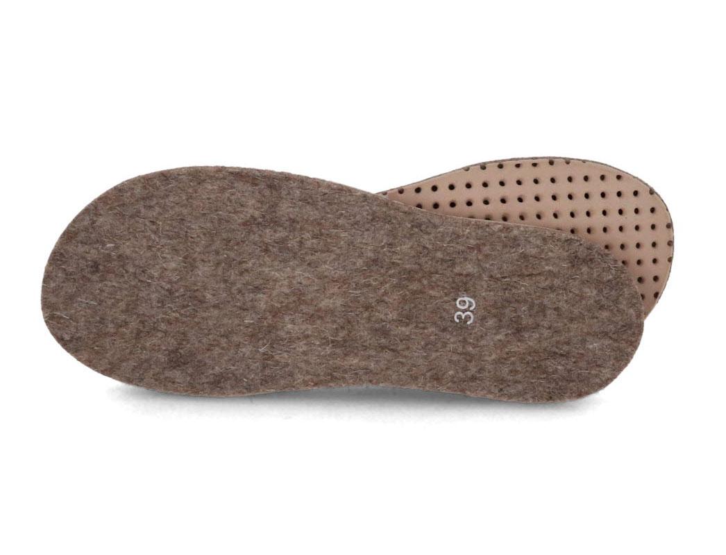 WoolFit� Filz-EVA Einlegesohlen Vitus, 1cm dick, torf