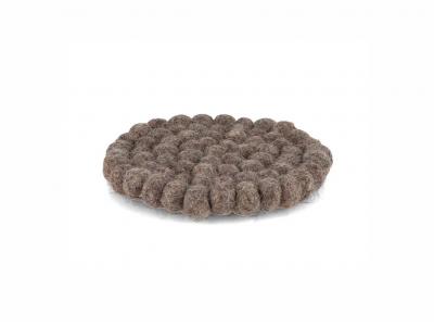 WoolFit� Filzkugeln Tee Untersetzer 10cm, torf