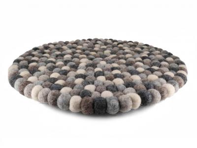 WoolFit� Filzkugeln Tischdeko 40cm rund, grau