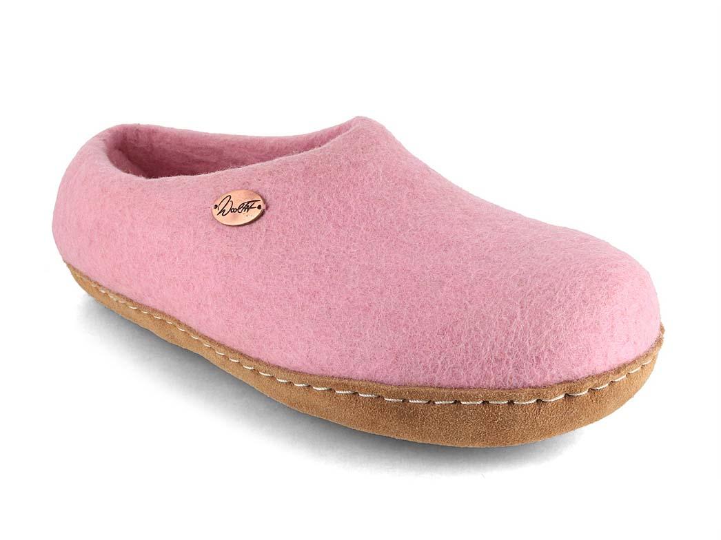 WoolFit� Footprint Filzpantoffeln, rosa