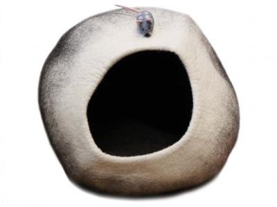WoolFit� Filzkugel mit Sternen, grau