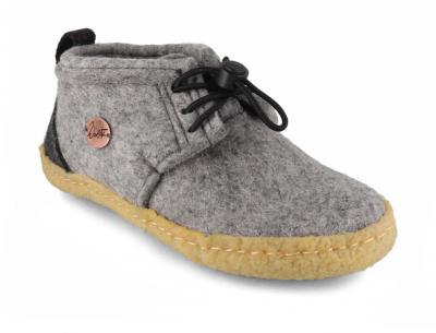 Filz Barfu�schuhe f�r Kinder WoolFit Nomad in Hellgrau