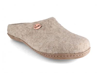 WoolFit� Pantoffel Classic, beige | Hausschuhexperte.de
