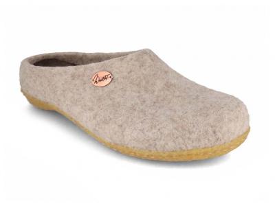 WoolFit nachhaltige Filzpantoffeln mit Naturgummisohle 