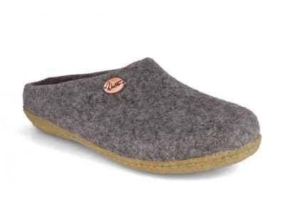 WoolFit Filzpantoffeln mit Gummisohle + Einlegesohlen