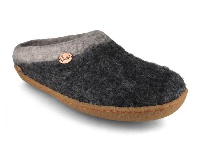 WoolFit� Sherpa Filzpantoffeln mit Naturgummisohle