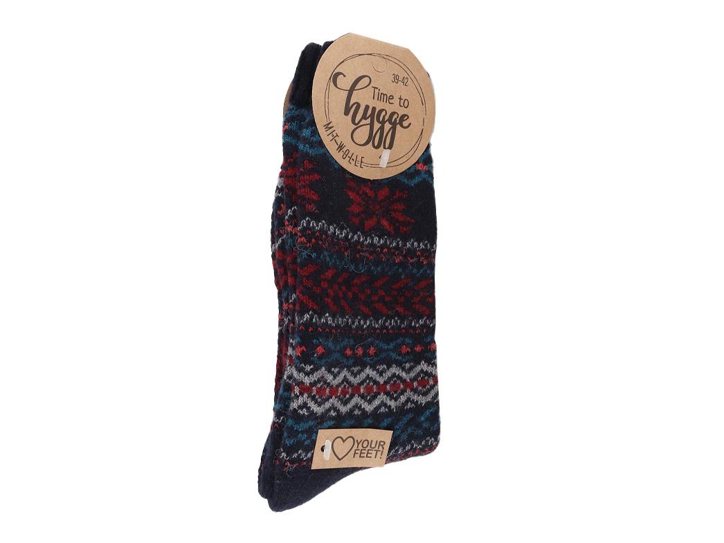 WoolFit� Time to Hygge Socken mit Wolle, dunkelblau