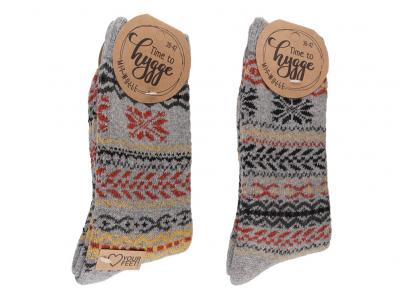 WoolFit� Time to Hygge Socken mit Wolle, grau