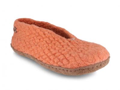 WoolFit Woolies, aprico | Handgewebte Slipper aus Wolle