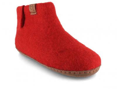 WoolFit� Yeti Kids Filz Boots, red