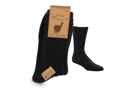 WoolFit Socken mit Wolle und Alpaka, anthrazit