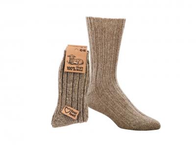 WoolFit� extra warme Wollsocken aus 100% Wolle, braun