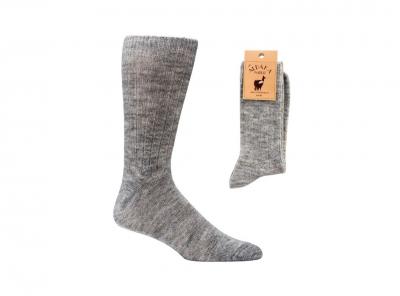 WoolFit Alpaka Socken, maschinenwaschbar, grau