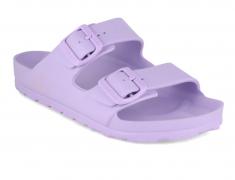 Thies vegane Damen Badesandale Ecofoam, lavender