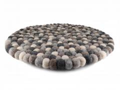 WoolFit� Filzkugeln Tischdeko 40cm rund, grau
