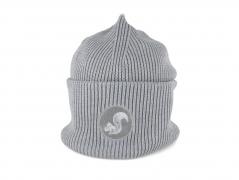 Thies Eco Beanie M�tze aus Bio-Baumwolle, light grey