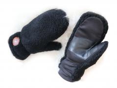 Thies Sheepskin Gloves Lammfell Handschuhe, schwarz
